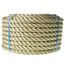 3/4 Inch 100 Feet PP Manila Rope 3 Strand Twisted Wear Resistant Rope