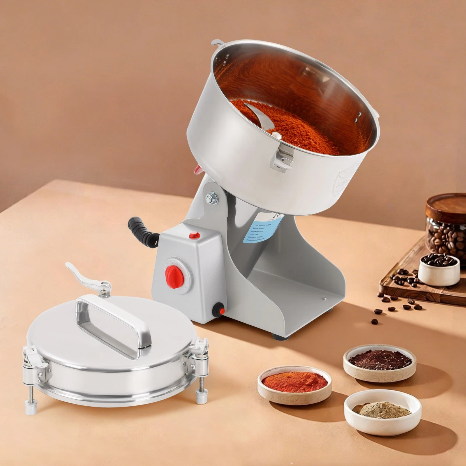 Commercial Electric Herb Grinder Spice Crusher Dry Grain Pepper Machine