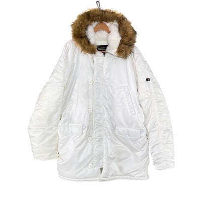 Alpha Industries N-3B (N) Extreme Cold Weather Parka White 4XL Faux Fur Oversize