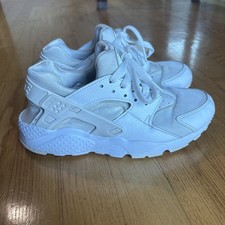 Nike Air Huarache Sneakers Shoes Triple White Limited Edition Big Kid Youth Sz 6