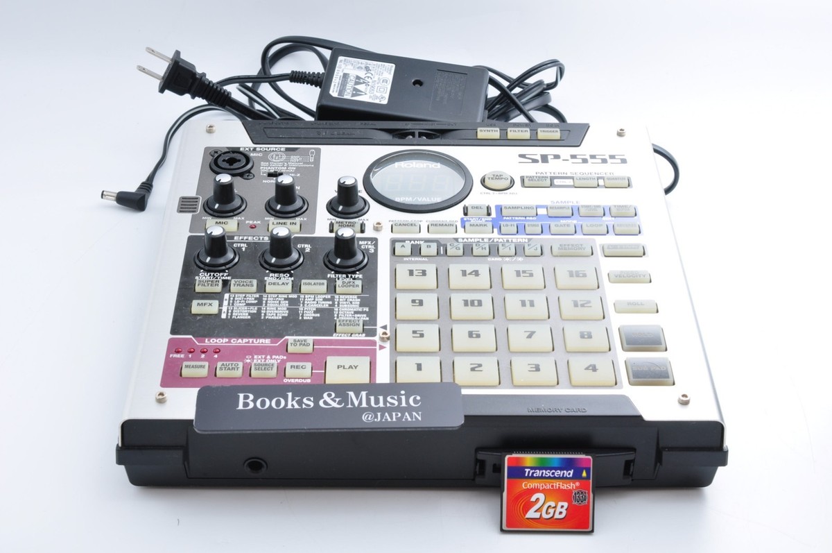 Roland SP-555 DJ Creative Sampler 2008 w/Adapter + Compact Flash Roland SP-555 DJ Creative Sampler 2008 w/Adapter + Compact Flash