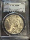 1928 S Peace Silver Dollar PCGS MS-63