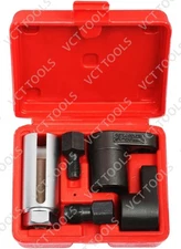 5PC Oxygen Sensor Socket & Thread Chaser Set  22mm  Offset & Crowfoot Wrenches