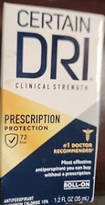 CERTAIN DRI CLINICAL STRENGTH - 72 HOUR ANTIPERSPIRANT EXP 02/ 2026