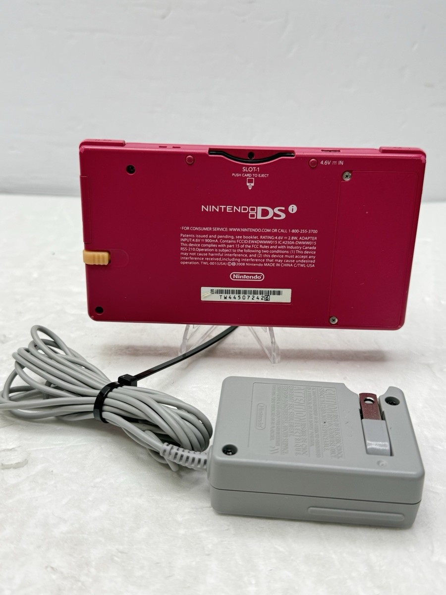 Nintendo DSi Pink Handheld Console System TWL-001 Tested NO