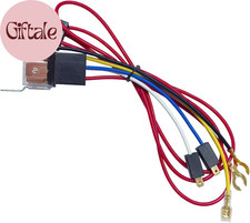 12V 80A Car Single Horn Wiring Harness Relay Kit, 4 Pin SPST Vehicle Modificatio