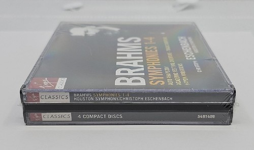 Brahms Symphonies 1-4, Eschenbach [Virgin 4 CD Box Set] NEW SEALED - Picture 2 of 8