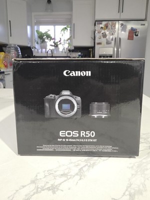 Canon EOS R50 4K Video Mirrorless Camera with RF-S 18-45mm f/4.5-6.3 IS STM Lens