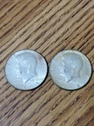 40% silver Kennedy Half Dollar 1965 P and 1968 D Mint Lot of 2 Coins