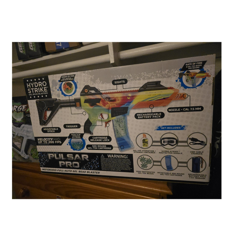 Gel Blaster Surge XL, Starfire, Pulsar Pro Glow in the Dark Rifle