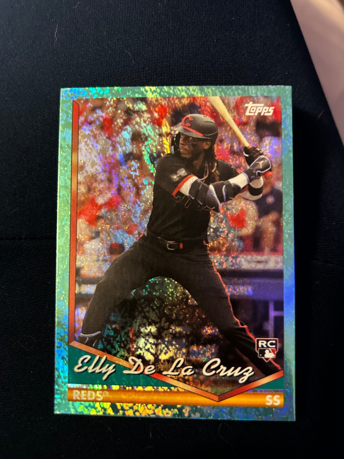 2024 Topps Archives - 1994 Topps Aqua Sparkle Foilboard #300 Elly De La Cruz /75