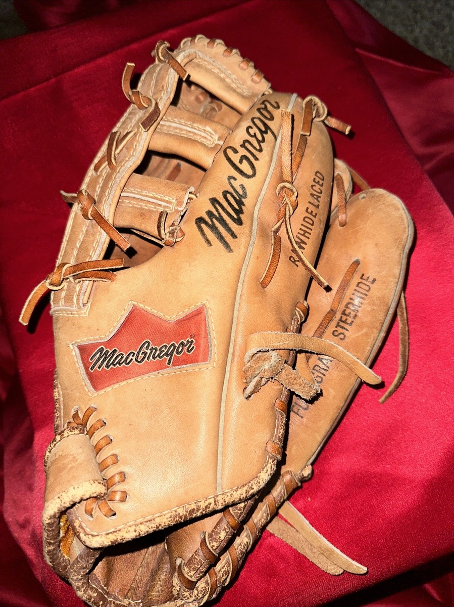 RARE MACGREGOR MGS DEEP GRIP POCKET LEATHER BASEBALL PROLOCK GLOVE