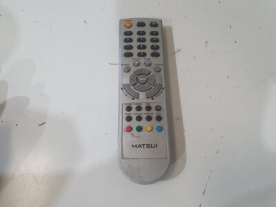Matsui Fernbedienung Silber Kabellos Handheld Infrarot Ergonomisch Akku PowerT