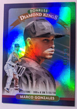 2020 DONRUSS MILESTONE STAT LINE MARCO GONZALES 118/300