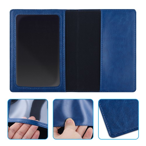 Leather Passport Holder Vaccination Card Wallet Blocking Cover Protector Slim - Picture 9 of 11