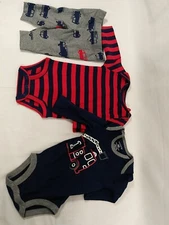 Baby Boy Firetruck 3 Piece Outfit Blue Carter's 3 months nwot