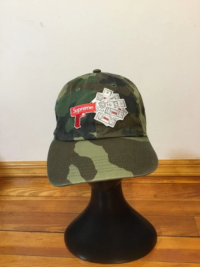 Casquette de baseball Newhattan camouflage suprême sangle dos coton mélangé taille unique