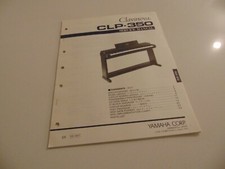 Yamaha Clavinova Digital Piano CLP-350 Service Repair Shop Manual Schematics