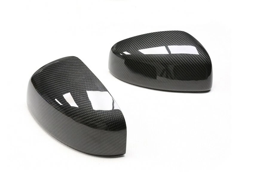 Pegatina de cubierta de espejo retrovisor de fibra de carbono seca real apta para Nissan 370Z Z34 (2008-2019) Foto 2 de 4