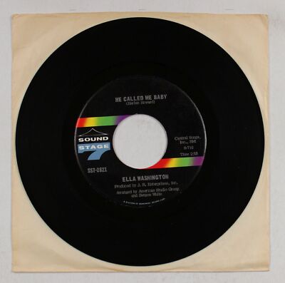 Ella Washington He Called Me Baby US 7inch Vinyl Single 1969 Soul