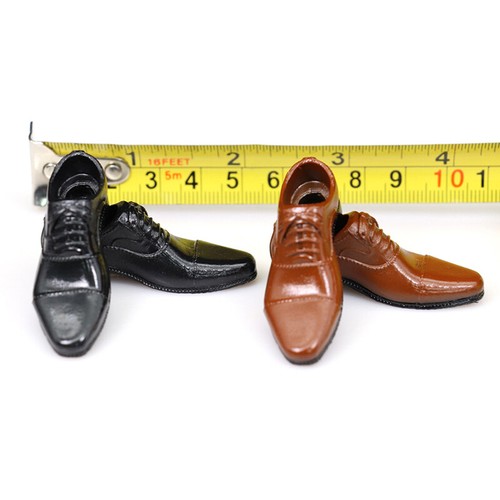 1/6 Scale Male Black Wine Red Leather Shoes Solid Gentleman Shoes Model ...