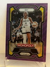 Dana Evans 2024 Panini Prizm Chrome Monopoly WNBA #55 Purple Wave