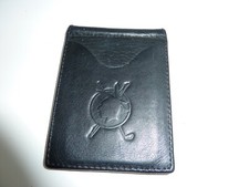 Genuine Leather Slim Card Holder Wallets For Men Color Black