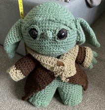 Handmade Crocheted Mandalorian inspired Baby Yoda doll/toy Amigurumi 13  SO CUTE