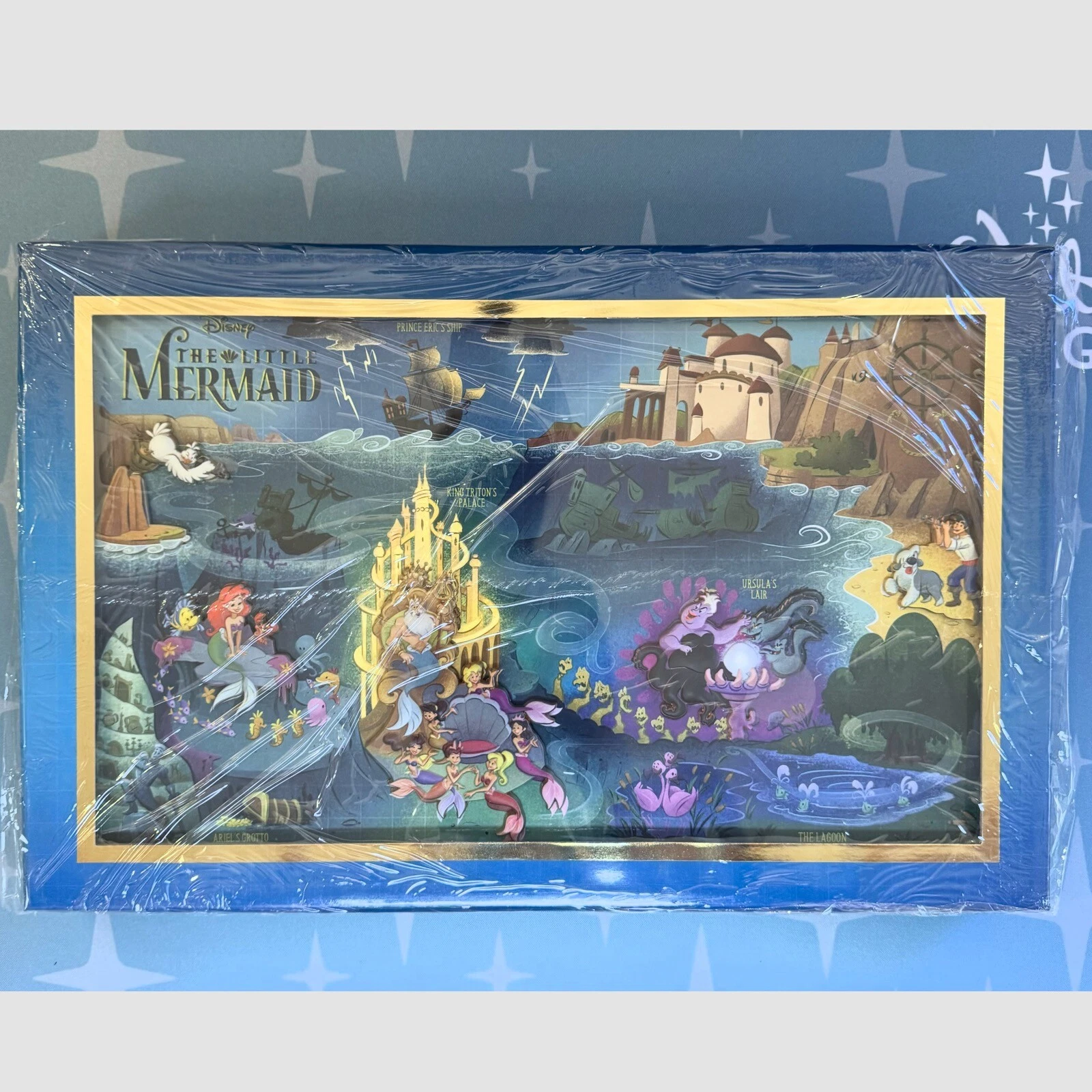 Disney D23 2024 Little Mermaid Maps Pin Set LE 400 WDI MOG Mickey’s of Glendale