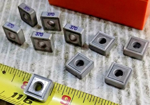 New Carboloy SNMP 433E SNMP 120412E Grade 370 Carbide Indexable Insert 10 Pieces - Picture 2 of 4