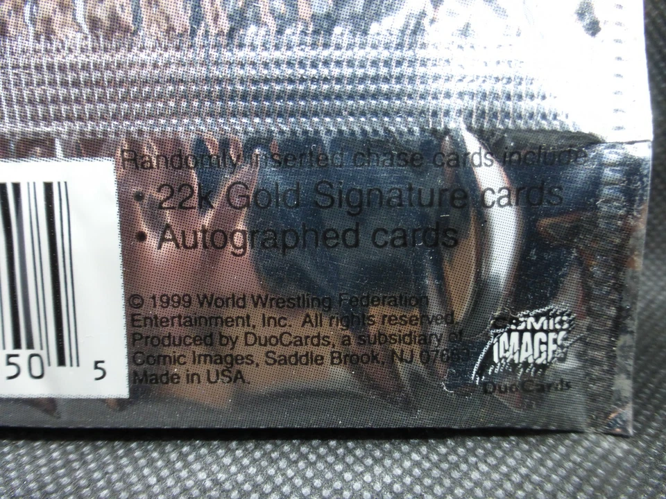 3 Pack Lot 1999 WWF Smackdown Chromium Edition Sealed Cards - Rock, Steve Austin - Image 2 of 3