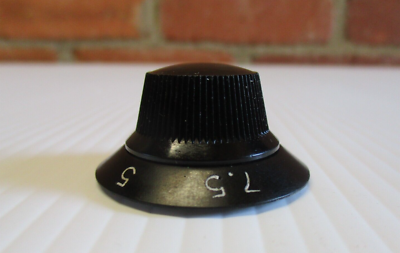 #ad Black Knob Ham Radio Test Equipment Knob 1 1 2 inch Wide $5.75