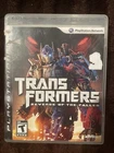 Transformers Revenge of the Fallen PS3 Sony PlayStation 3 No Manual