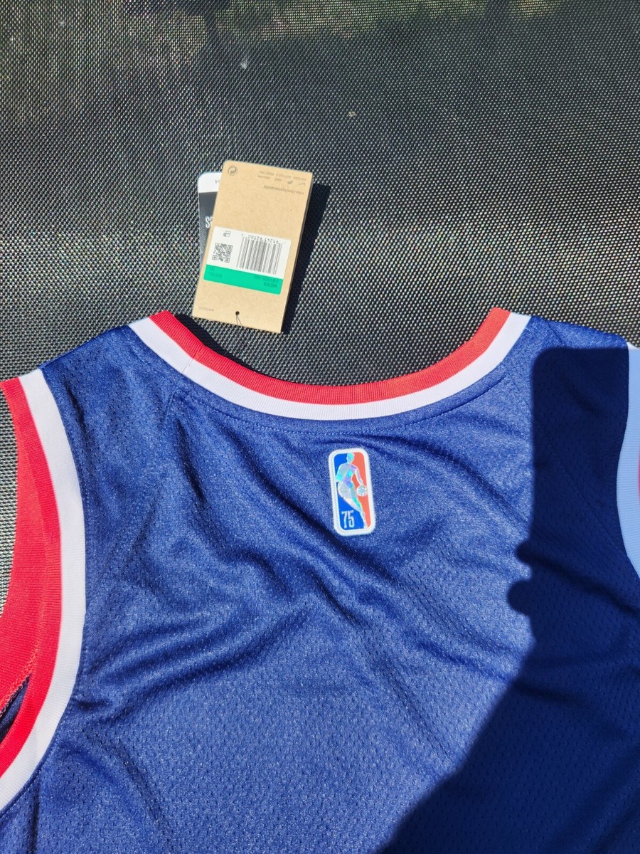 Football Jersey Plain Sports Jersey Dress New Vtg Nike NBA Authentics Detroit  Pistons Jersey