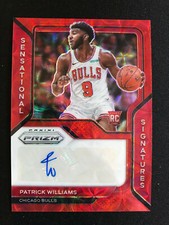 Patrick Williams RC Auto Sensational Signatures Red Panini Prizm Choice 2020-21