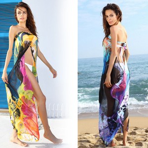 FREE SHIPPING 2014 summer Women saia casual dresses Deep V Wrap ...