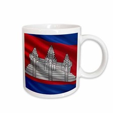3dRose Flag of Cambodia waving in the wind Mug