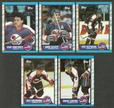 4 1989-90 Topps Winnipeg Jets Team Sets Dale Hawerchuk Brent Ashton Lot of 4
