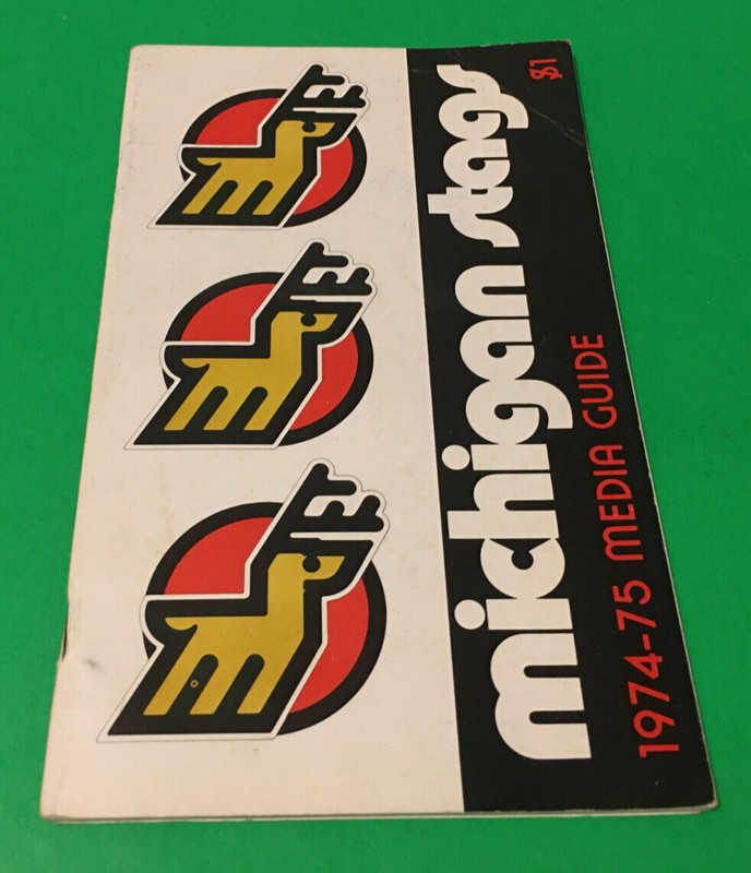 Michigan Stags 1974-75 News Media Guide Player Photos Stats 60+ pages