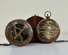 Engraved Compass, Gift for Husband, Anniversary, Wedding Gift for Him, Long