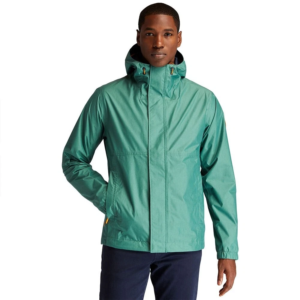 Timberland Jacket Packable Rain Shell Mens Light XL Green ReBOTL NWT