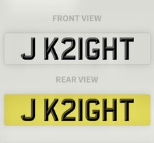 KNIGHT private number plate JK21GHT John Jack James Josh Joe Jon Short Funny Reg