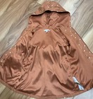 Girls Lightweight Jacket Coat Tahari Size 2T Pockets Brown Polka Dots Hooded — photo 6