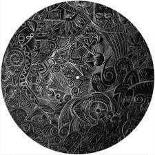 Slipmat Slip Mat Pad Felt for any 12" Turntable LP DJ Record Player ETCHED ART
