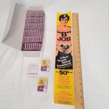 Condom Vending Machine Packages Novelty "B" JOB 72 Pieces PLUS MACHINE LABEL!