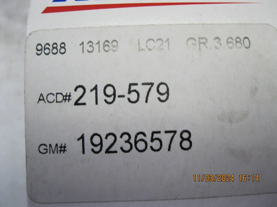 EGR Valve Gasket ACDelco 219-579 19236578 Foto 3 de 3