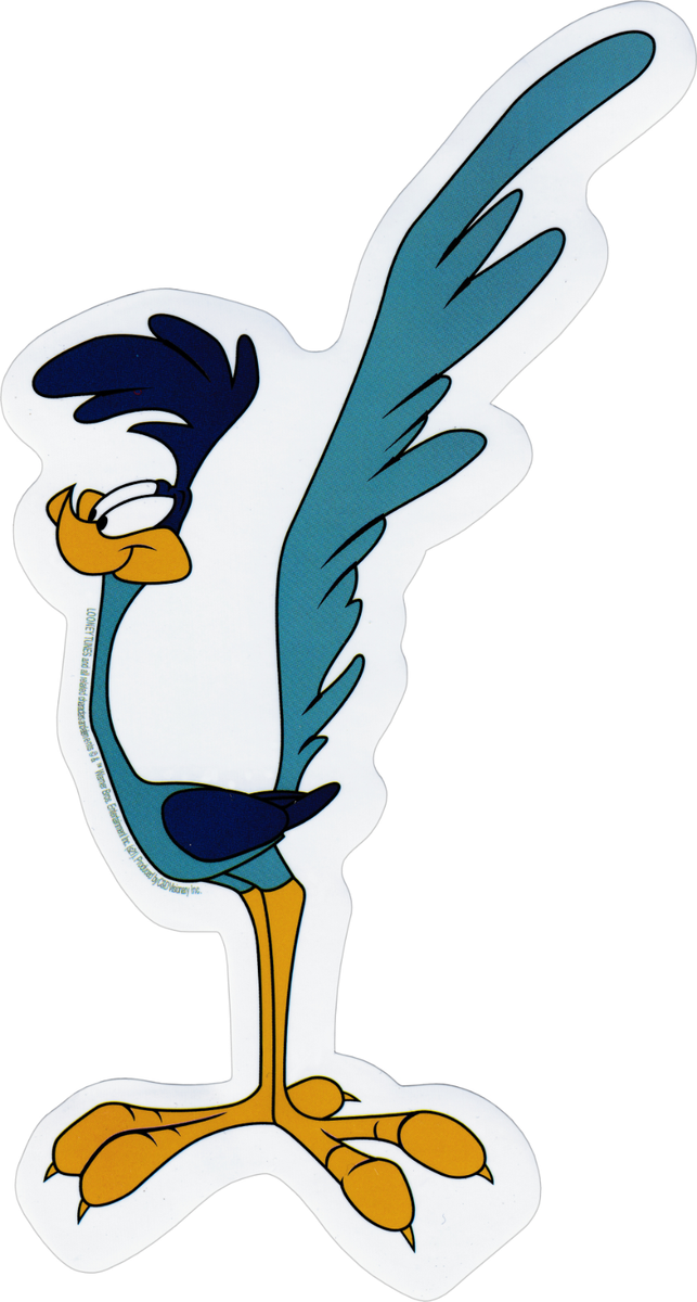 Sticker - Road Runner Looney Tunes Wile Coyote Classic Cartoon
