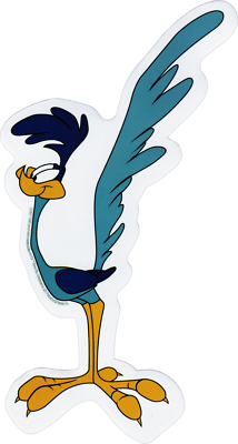 Sticker - Road Runner Looney Tunes Wile Coyote Classic Cartoon