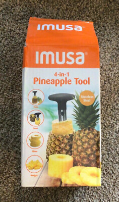 NEW Stainless 4-in-1 Kitchen Pineapple Fruit Peeler Tool Peels Core Slices Wedge