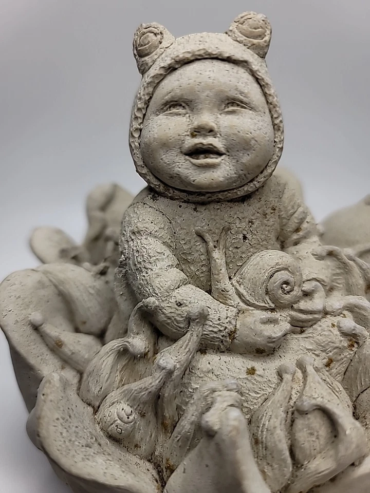 Pesado 1998 Carruth Stone Pixie Fairy bebé jardín escultura Foto 2 de 4